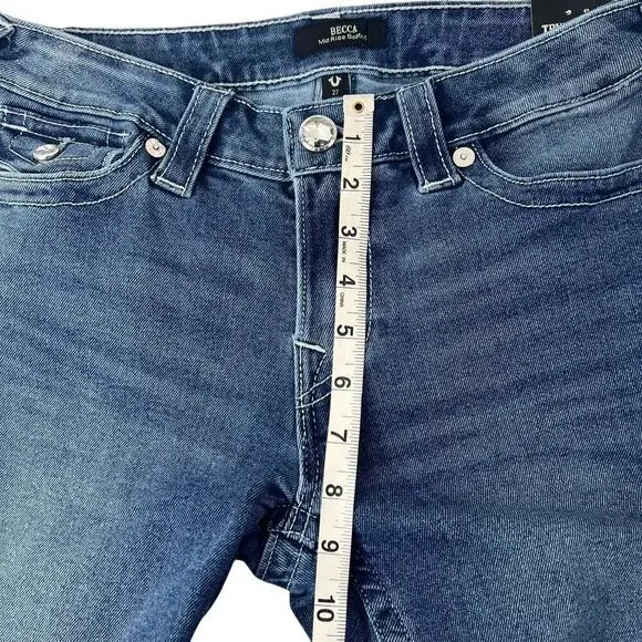 New True Religion Becca Mid Rise Bootcut Jeans Women’s Size 27 - Picture 8 of 10